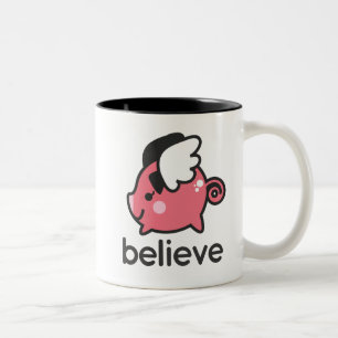 Believe Two-Tone Coffee Mug