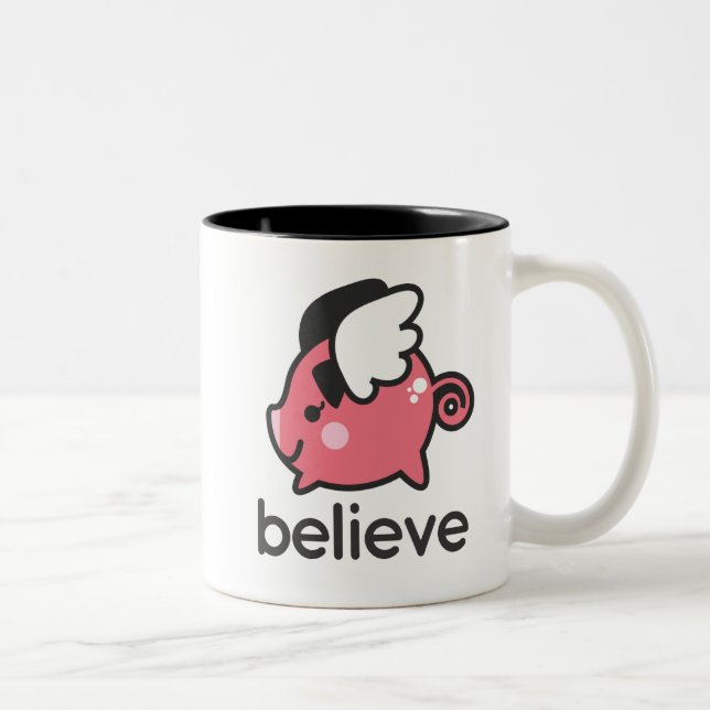 Believe Two-Tone Coffee Mug (Right)