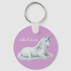 Believe Unicorn Keychain