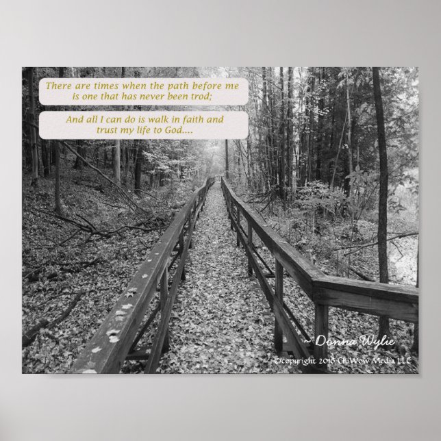 Believe - "Walk In Faith" Poster (Front)