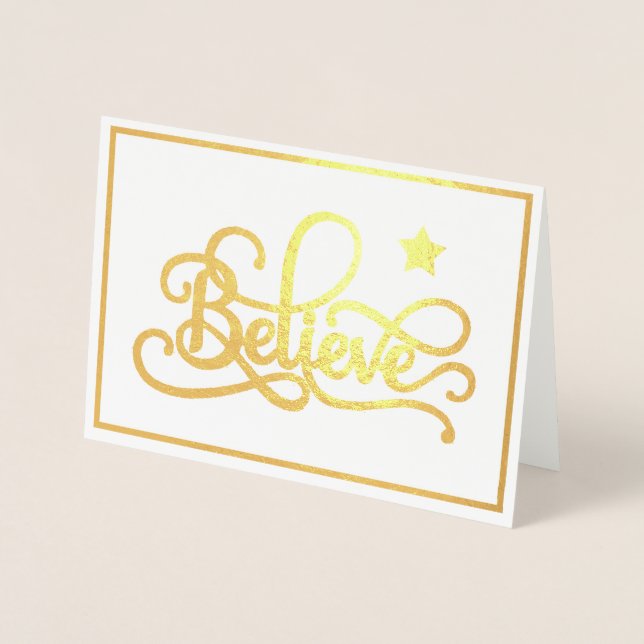 Believe with star foil  card (Front)