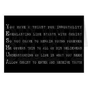 Believe Yeshua. Christian