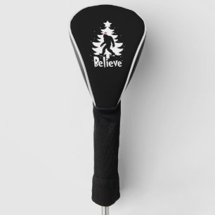 Believe Yeti Bigfoot Sasquatch Christmas Santa Golf Head Cover