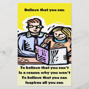 Believe you can stationery