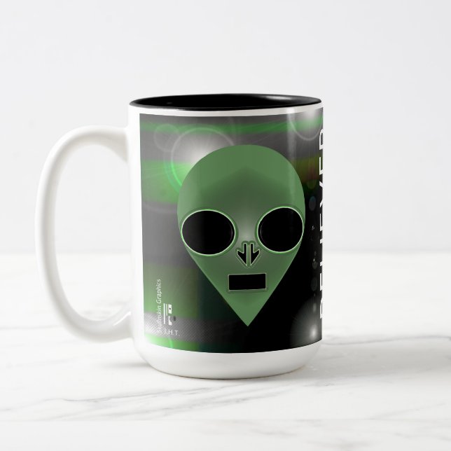 "Believer" Alien  Mug Images By J.H. Thornton  (Left)