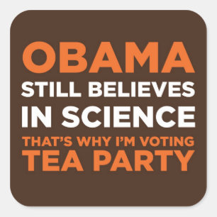 Believes Science Square Sticker