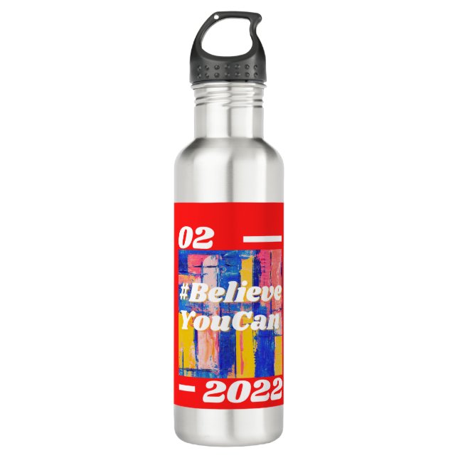 #BelieveYouCan  710 Ml Water Bottle (Front)