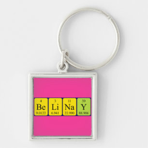 Belinay periodic table name keyring