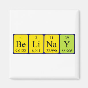 Belinay periodic table name magnet