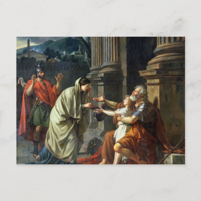 Belisarius Begging for Alms, 1781 Postcard (Front)