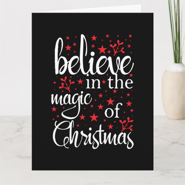Belive in The Magic Of Christmas Card (Front)