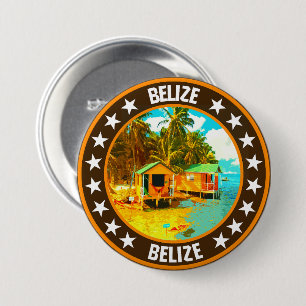 Belize 3 inch round button