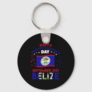 Belize 43rd Independence Day Belizean Pride Belize Keychain