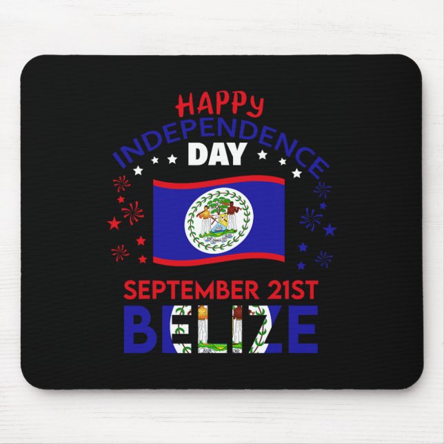 Belize 43rd Independence Day Belizean Pride Belize Mouse Pad (Front)