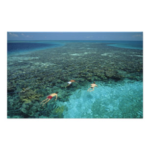 Belize, Barrier Reef, Lighthouse Reef, Blue Photo Print