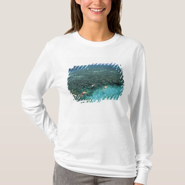 Belize, Barrier Reef, Lighthouse Reef, Blue T-Shirt (Front)