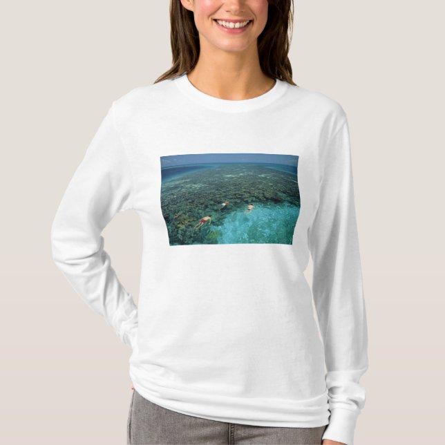 Belize, Barrier Reef, Lighthouse Reef, Blue T-Shirt (Front)