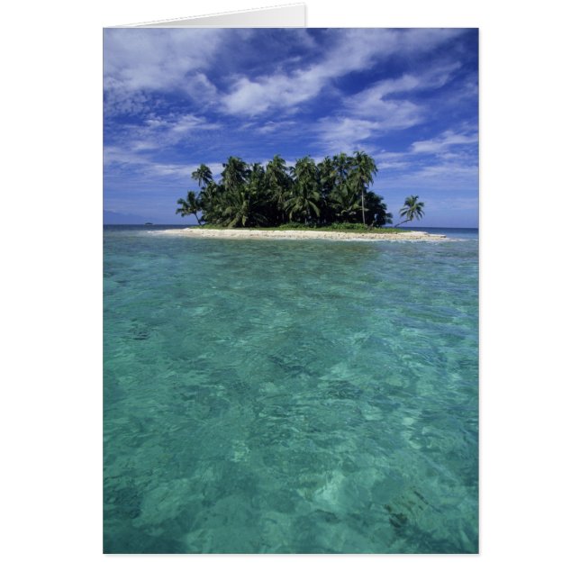 Belize, Barrier Reef, Unnamed island or cay. (Front)