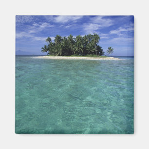 Belize, Barrier Reef, Unnamed island or cay. Magnet