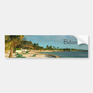 Belize Beach BumperSticker Bumper Sticker
