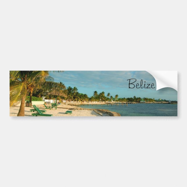 Belize Beach BumperSticker Bumper Sticker (Front)
