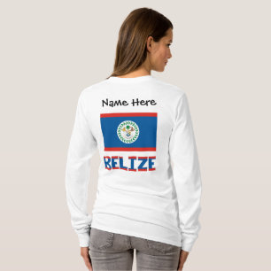 Belize Belizean Flag Personalized T-Shirt