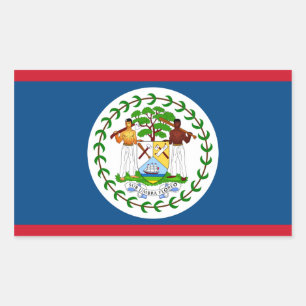 Belize/Belizean Flag Sticker