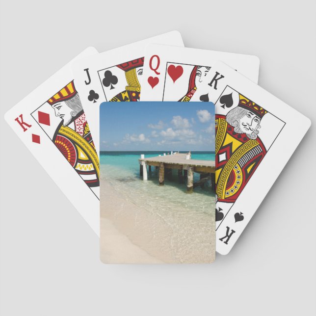Belize, Caribbean Sea, Goff Caye. A Small Island Playing Cards (Back)