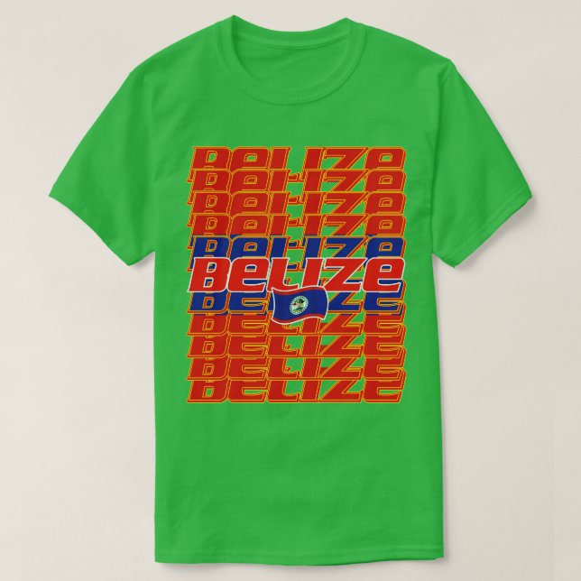 Belize Cascade text 2 T-Shirt (Design Front)