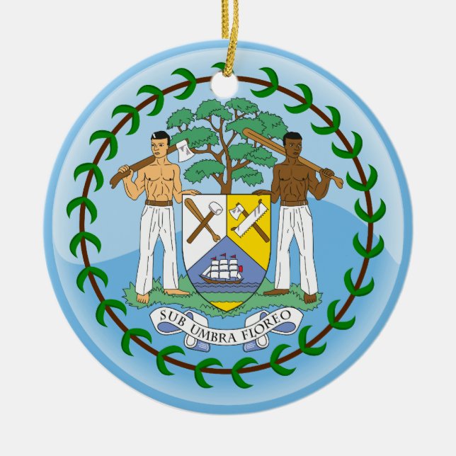 BELIZE CERAMIC ORNAMENT (Front)