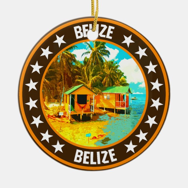 Belize                                             ceramic ornament (Front)