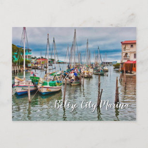 Belize City Harbour and Marina Postcard