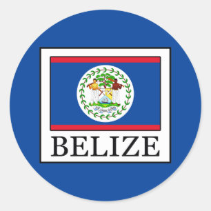 Belize Classic Round Sticker