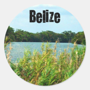 Belize Classic Round Sticker