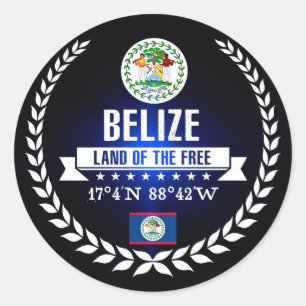 Belize Classic Round Sticker