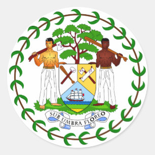 Belize Coat of Arms Sticker