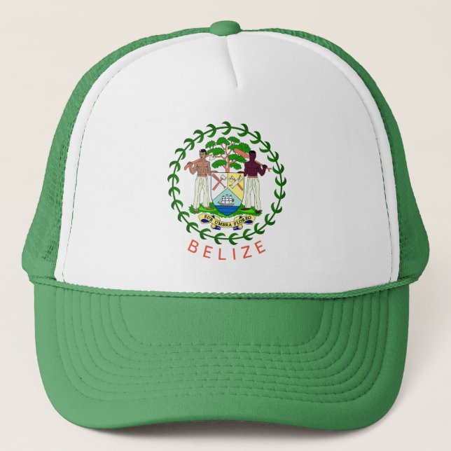 Belize Coat of Arms Trucker Hat (Front)
