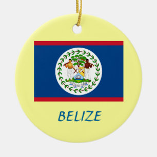 BELIZE* Custom Christmas Ornament