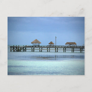 Belize Dock Huts Postcard