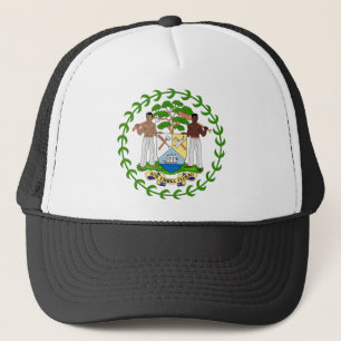 belize emblem trucker hat