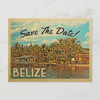 Belize Enregistrer La Date Cartes Postales Vintage