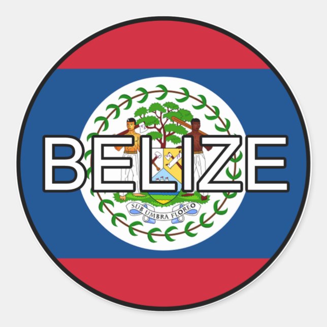 Belize Euro Sticker (Front)