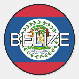 Belize Euro Sticker