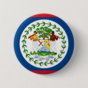 belize flag 2 inch round button
