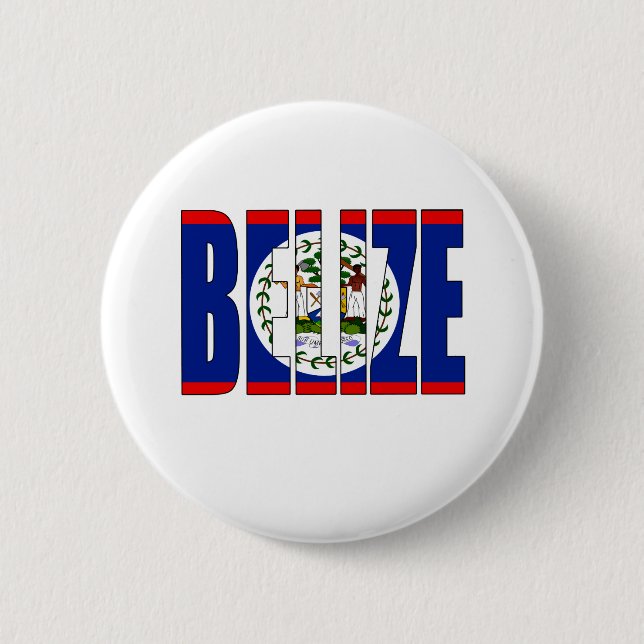 Belize Flag 2 Inch Round Button (Front)