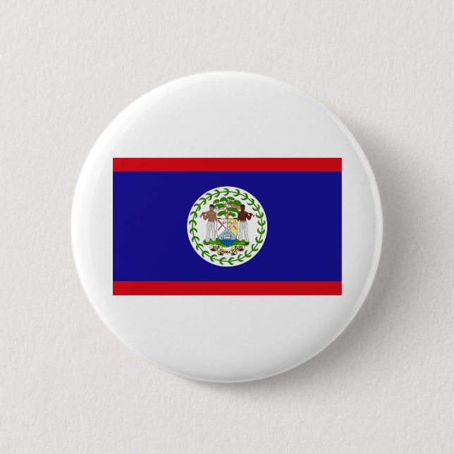 Belize Flag 2 Inch Round Button (Front)