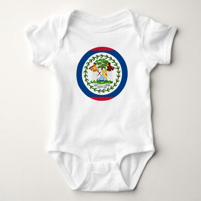 Belize flag Baby Jersey Bodysuit (Front)
