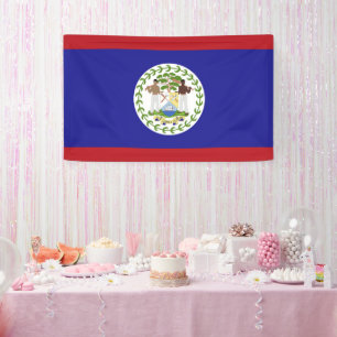 Belize flag banner