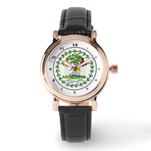 Belize Flag & Belize trendy fashion /design watch