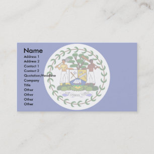 Belize Flag Business Card